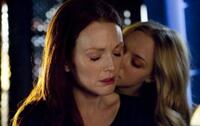 Amanda Seyfried as Chloe and Julianne Moore as Catherine in "Chloe."